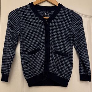 Janie and Jack Navy and White Kids Sweater